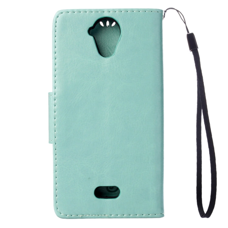 Pressed Flowers Horizontal Flip Leather Case for Wiko U Feel Lite, with Magnetic Buckle & Holder & Card Slots & Wallet