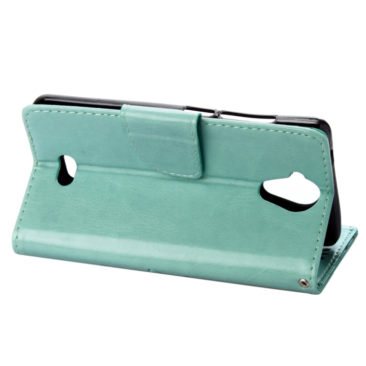 Pressed Flowers Horizontal Flip Leather Case for Wiko U Feel Lite, with Magnetic Buckle & Holder & Card Slots & Wallet