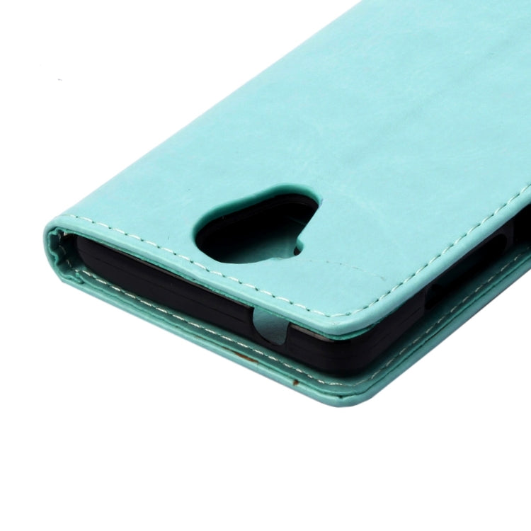 Pressed Flowers Horizontal Flip Leather Case for Wiko U Feel Lite, with Magnetic Buckle & Holder & Card Slots & Wallet