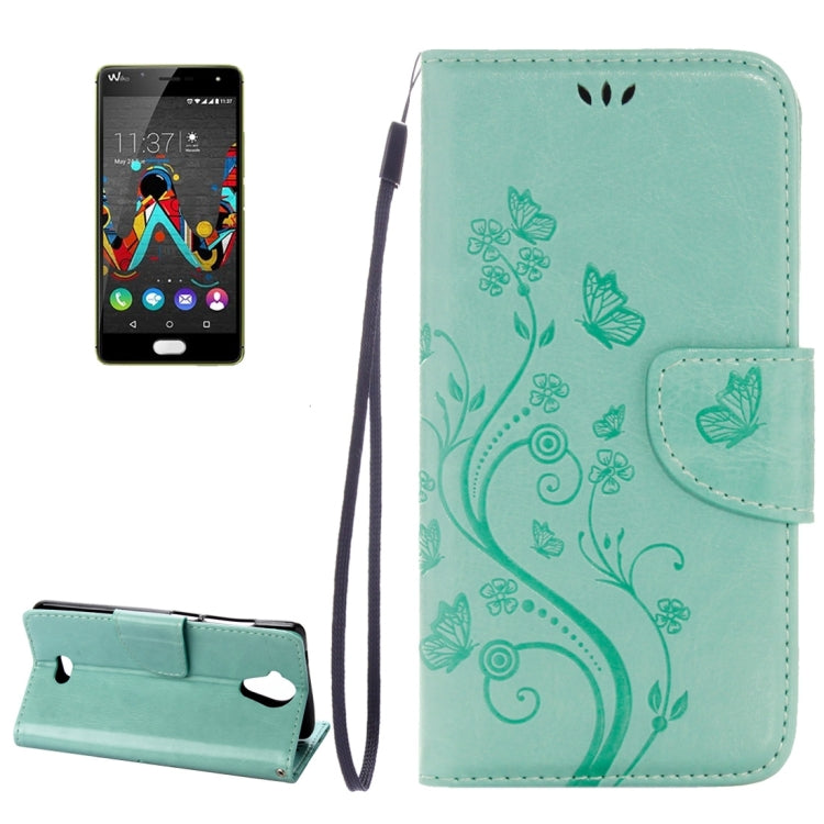 Pressed Flowers Horizontal Flip Leather Case for Wiko U Feel Lite, with Magnetic Buckle & Holder & Card Slots & Wallet