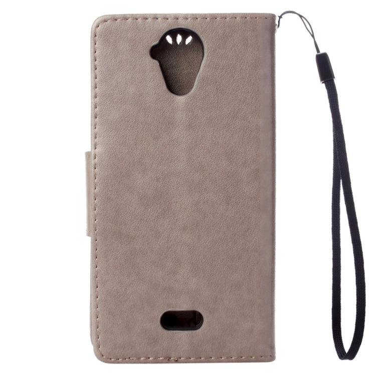 Pressed Flowers Horizontal Flip Leather Case for Wiko U Feel Lite, with Magnetic Buckle & Holder & Card Slots & Wallet