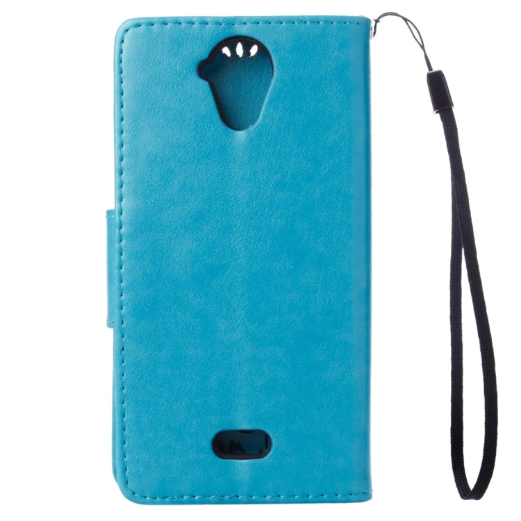 Pressed Flowers Horizontal Flip Leather Case for Wiko U Feel Lite, with Magnetic Buckle & Holder & Card Slots & Wallet