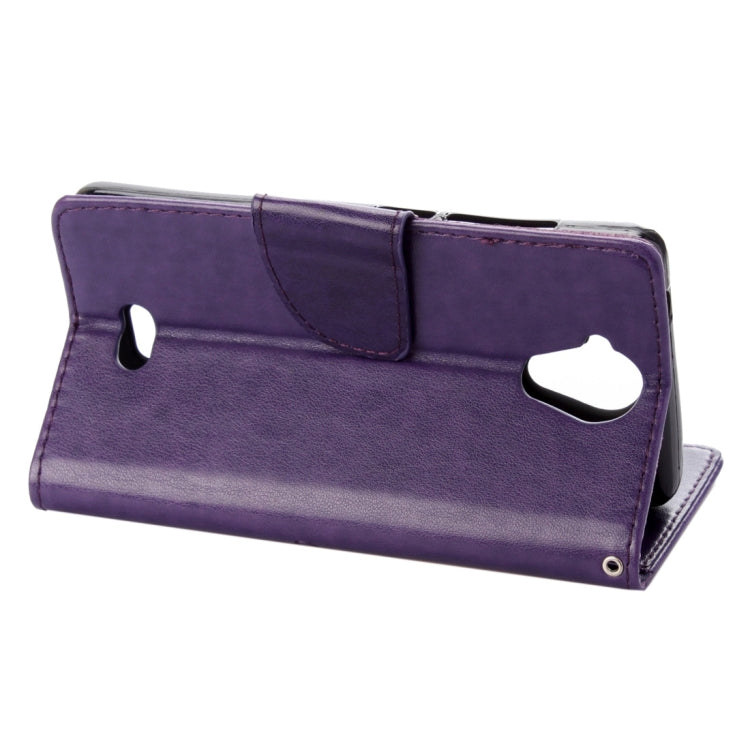 Pressed Flowers Horizontal Flip Leather Case for Wiko U Feel Lite, with Magnetic Buckle & Holder & Card Slots & Wallet