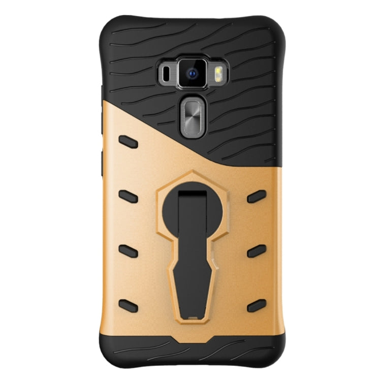 For ASUS ZenFone 3 / ZE552KL Shock-Resistant 360 Degree Spin Tough Armor TPU+PC Combination Case with Holder