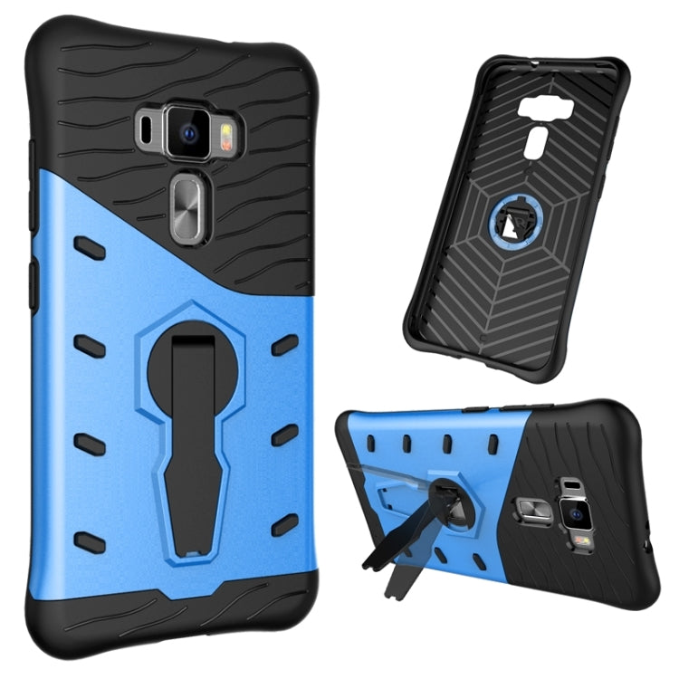 For ASUS ZenFone 3 / ZE552KL Shock-Resistant 360 Degree Spin Tough Armor TPU+PC Combination Case with Holder