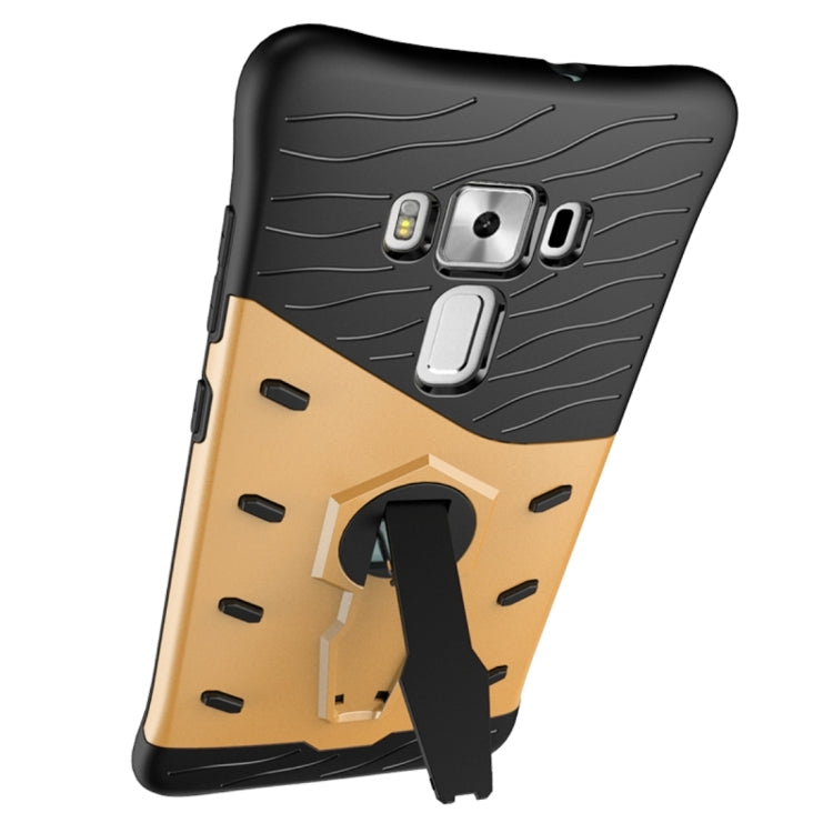 For ASUS ZenFone 3 Deluxe ZS570KL 5.7 inch Shock-Resistant 360 Degree Spin Tough Armor TPU+PC Combination Case with Holder