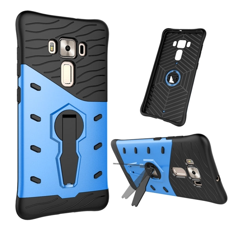 For ASUS ZenFone 3 Deluxe ZS570KL 5.7 inch Shock-Resistant 360 Degree Spin Tough Armor TPU+PC Combination Case with Holder