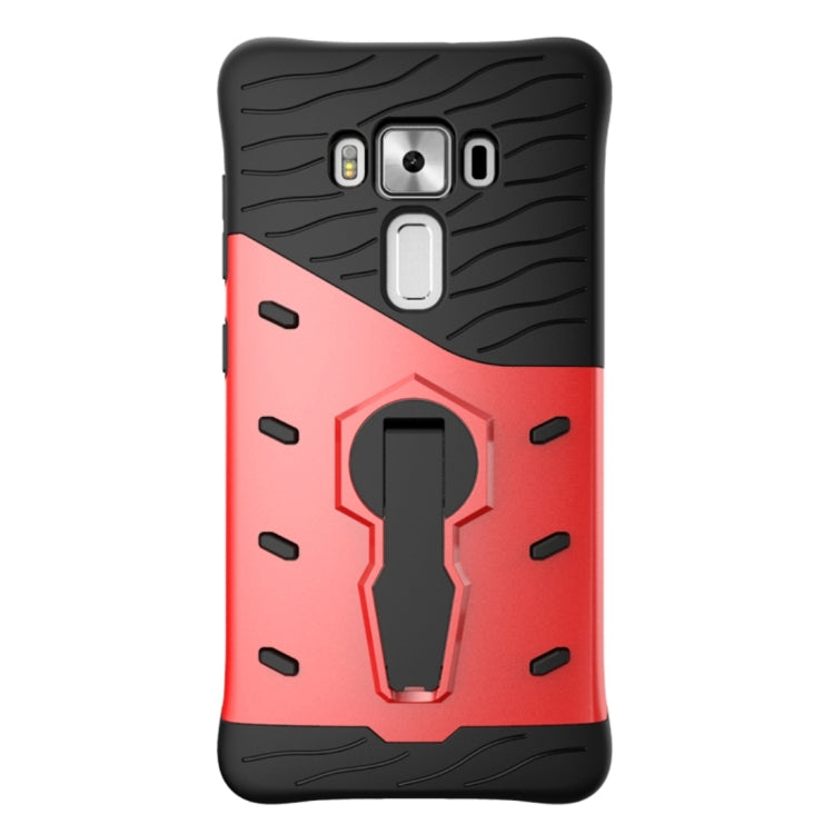 For ASUS ZenFone 3 Deluxe ZS570KL 5.7 inch Shock-Resistant 360 Degree Spin Tough Armor TPU+PC Combination Case with Holder