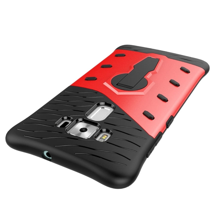 For ASUS ZenFone 3 Deluxe ZS570KL 5.7 inch Shock-Resistant 360 Degree Spin Tough Armor TPU+PC Combination Case with Holder