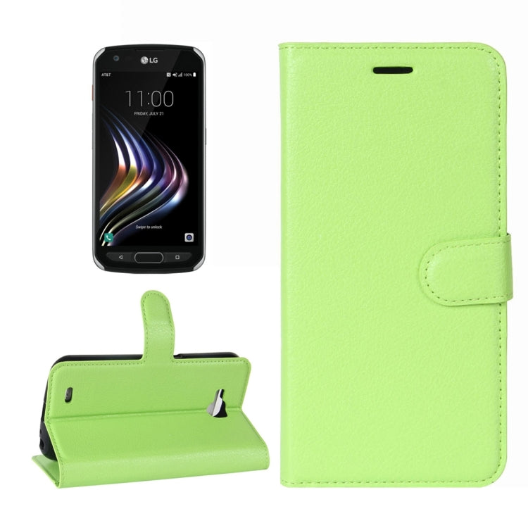 For LG X Venture Litchi Texture Horizontal Flip Leather Case with Holder & Card Slots & Wallet