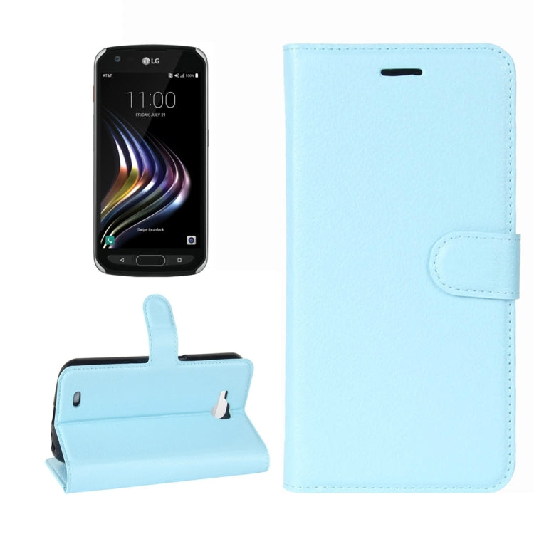 For LG X Venture Litchi Texture Horizontal Flip Leather Case with Holder & Card Slots & Wallet