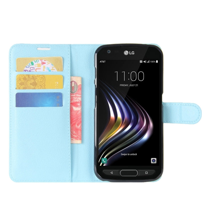 For LG X Venture Litchi Texture Horizontal Flip Leather Case with Holder & Card Slots & Wallet