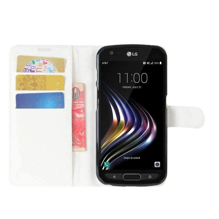 For LG X Venture Litchi Texture Horizontal Flip Leather Case with Holder & Card Slots & Wallet
