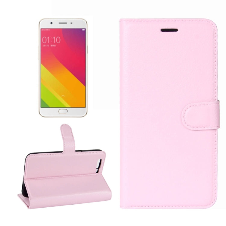 For OPPO  R11 Plus Litchi Texture Horizontal Flip Leather Case with Holder & Card Slots & Wallet
