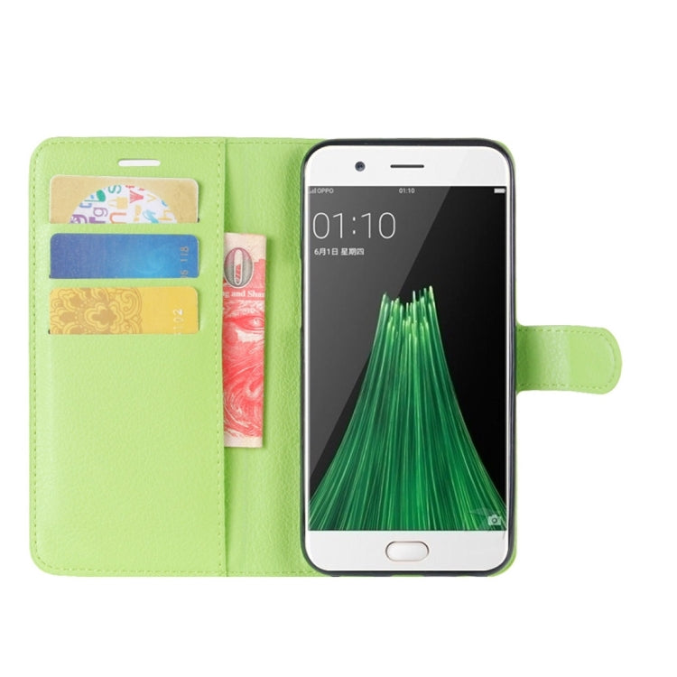 For OPPO  R11 Plus Litchi Texture Horizontal Flip Leather Case with Holder & Card Slots & Wallet
