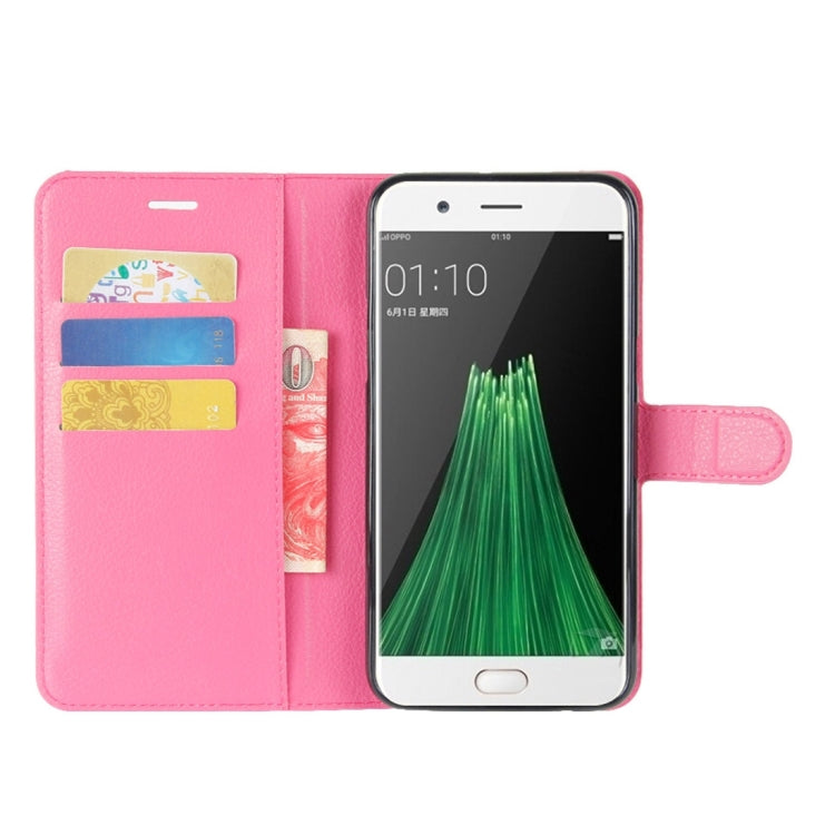 For OPPO  R11 Plus Litchi Texture Horizontal Flip Leather Case with Holder & Card Slots & Wallet