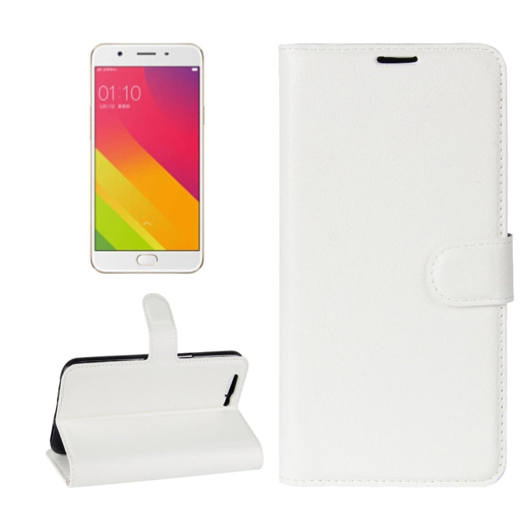 For OPPO  R11 Plus Litchi Texture Horizontal Flip Leather Case with Holder & Card Slots & Wallet