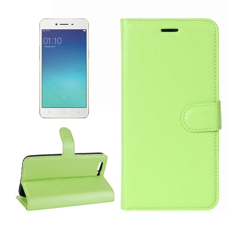 For OPPO  R11 Litchi Texture Horizontal Flip Leather Case with Holder & Card Slots & Wallet