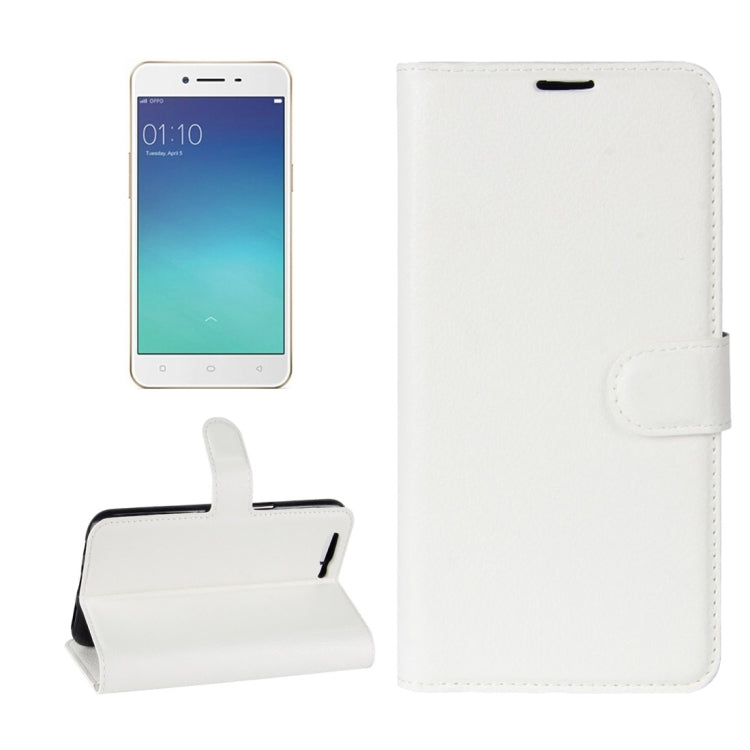 For OPPO  R11 Litchi Texture Horizontal Flip Leather Case with Holder & Card Slots & Wallet