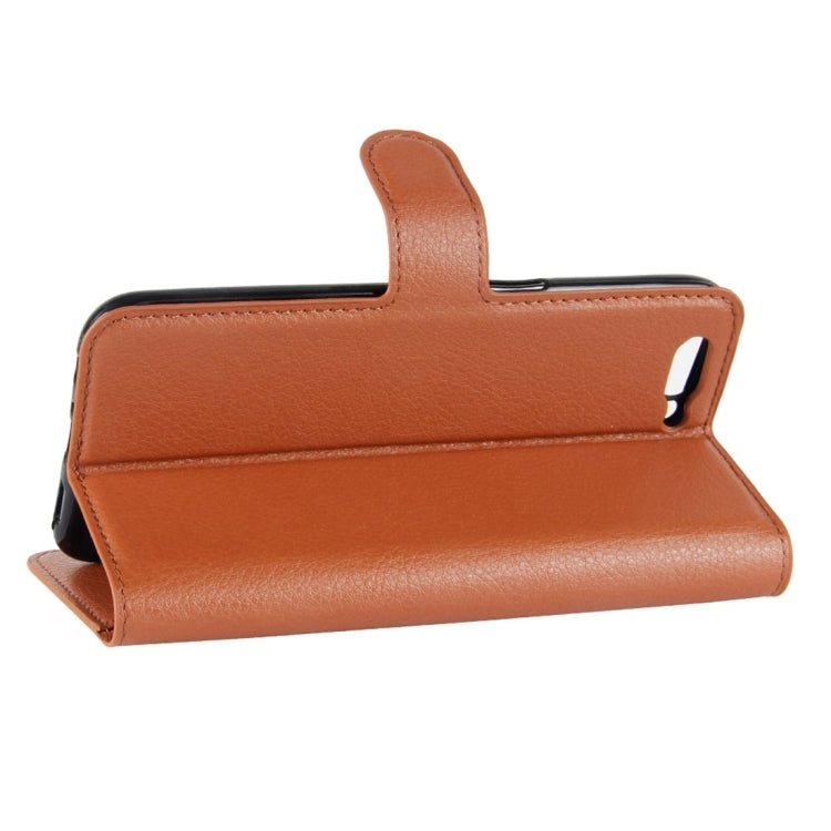 For OPPO  R11 Litchi Texture Horizontal Flip Leather Case with Holder & Card Slots & Wallet