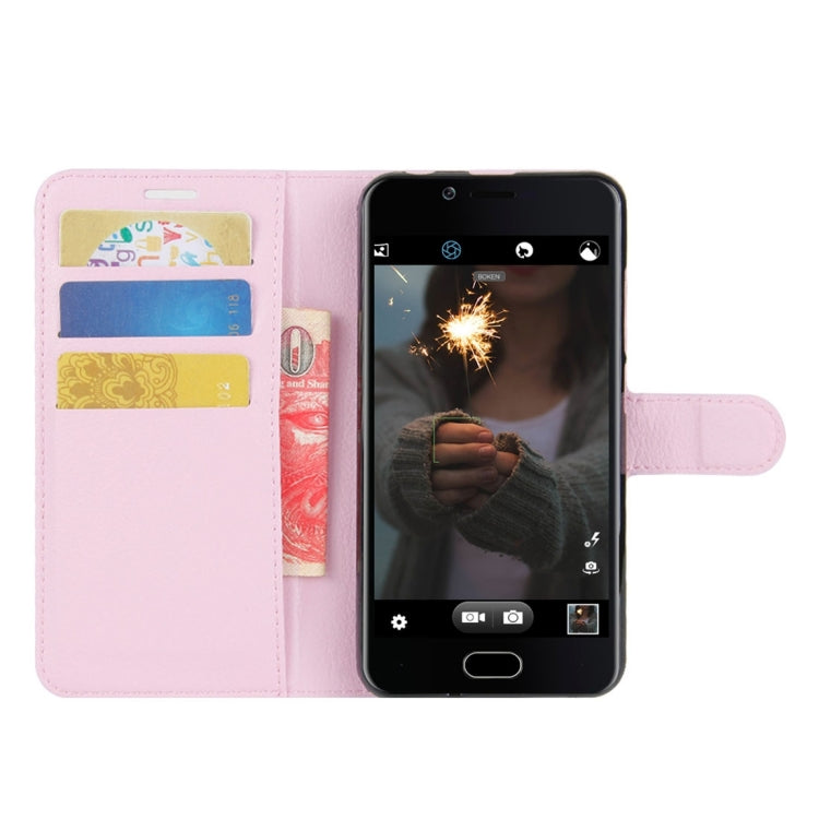 For Doogee Shoot 2 Litchi Texture Horizontal Flip Leather Case with Holder & Card Slots & Wallet