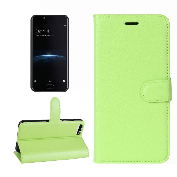 For Doogee Shoot 2 Litchi Texture Horizontal Flip Leather Case with Holder & Card Slots & Wallet