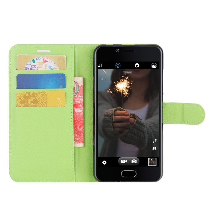 For Doogee Shoot 2 Litchi Texture Horizontal Flip Leather Case with Holder & Card Slots & Wallet