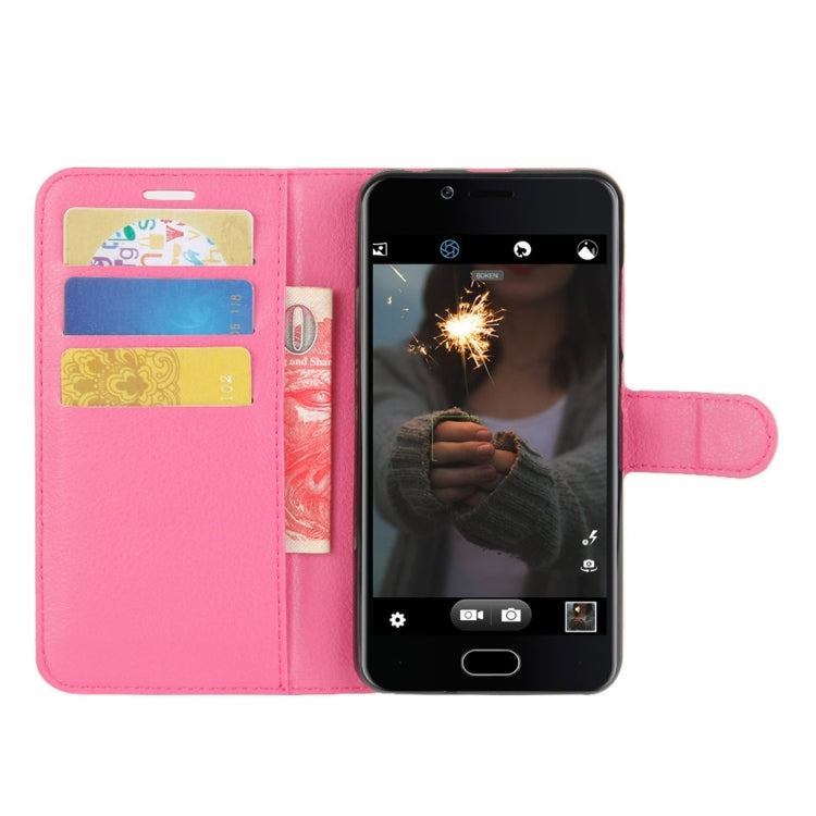 For Doogee Shoot 2 Litchi Texture Horizontal Flip Leather Case with Holder & Card Slots & Wallet