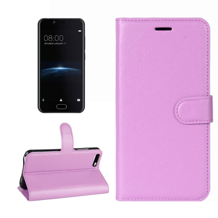 For Doogee Shoot 2 Litchi Texture Horizontal Flip Leather Case with Holder & Card Slots & Wallet