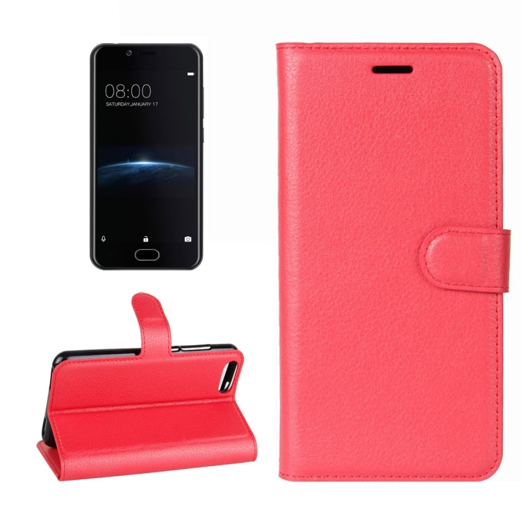 For Doogee Shoot 2 Litchi Texture Horizontal Flip Leather Case with Holder & Card Slots & Wallet
