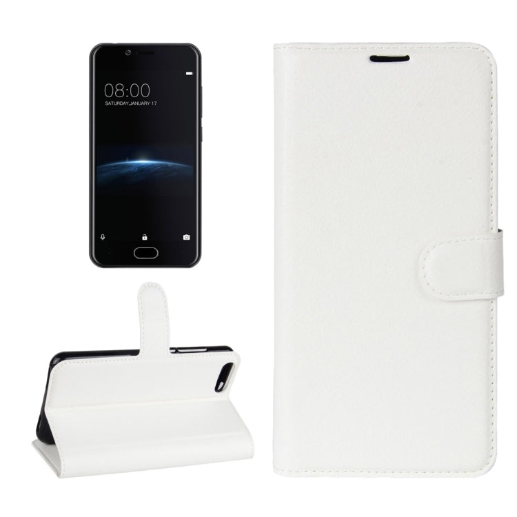 For Doogee Shoot 2 Litchi Texture Horizontal Flip Leather Case with Holder & Card Slots & Wallet