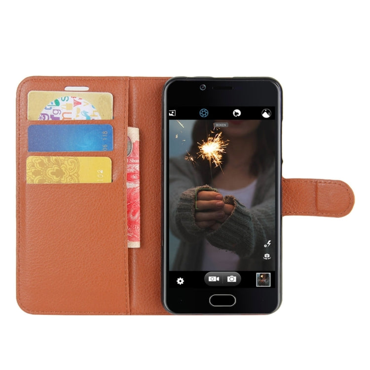For Doogee Shoot 2 Litchi Texture Horizontal Flip Leather Case with Holder & Card Slots & Wallet