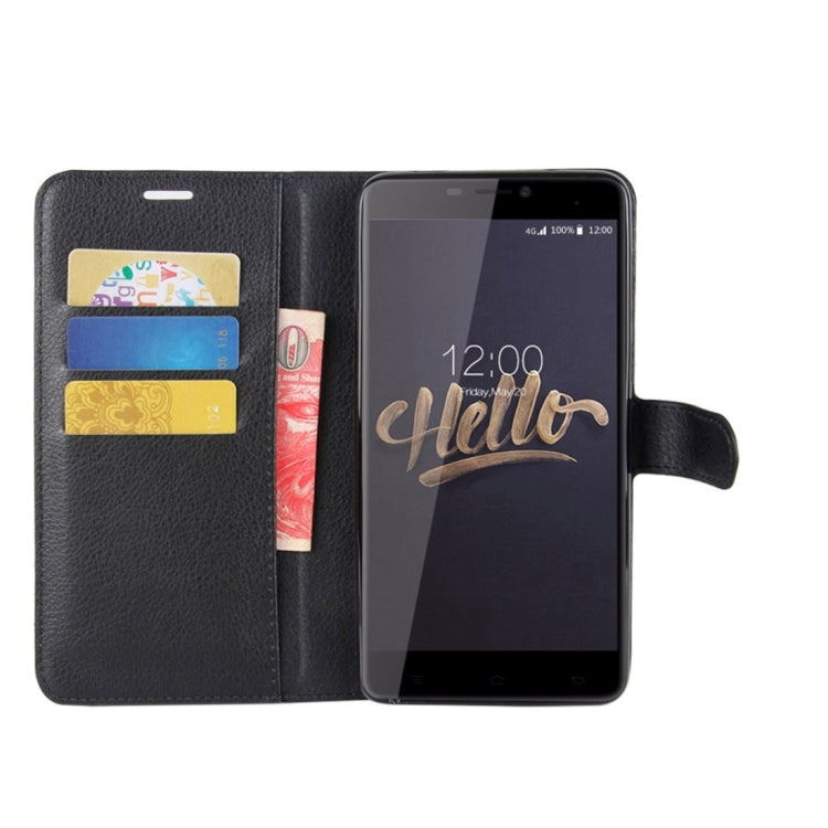 For Cubot Max Litchi Texture Horizontal Flip Leather Case with Holder & Card Slots & Wallet