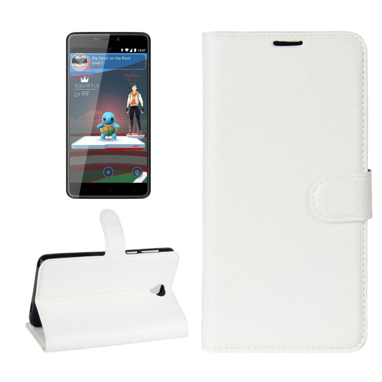 For Cubot Max Litchi Texture Horizontal Flip Leather Case with Holder & Card Slots & Wallet