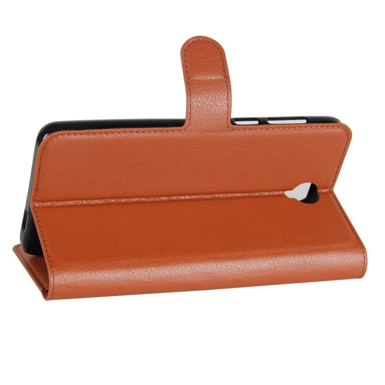 For Cubot Max Litchi Texture Horizontal Flip Leather Case with Holder & Card Slots & Wallet