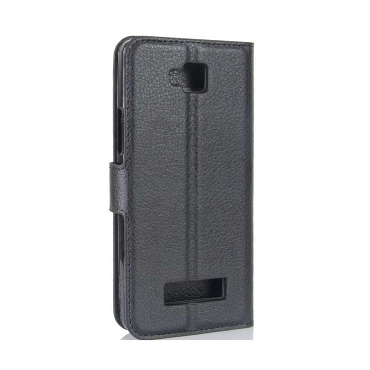 For Cubot Echo Litchi Texture Horizontal Flip Leather Case with Holder & Card Slots & Wallet