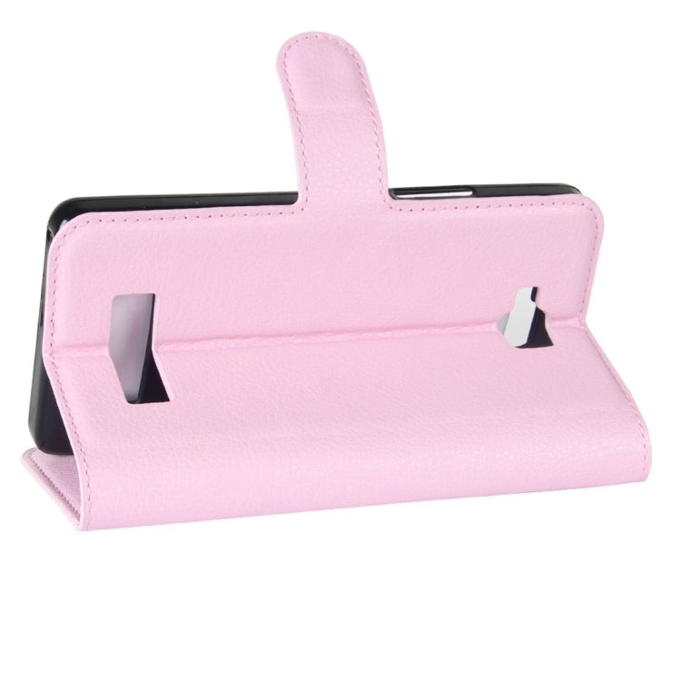 For Cubot Echo Litchi Texture Horizontal Flip Leather Case with Holder & Card Slots & Wallet