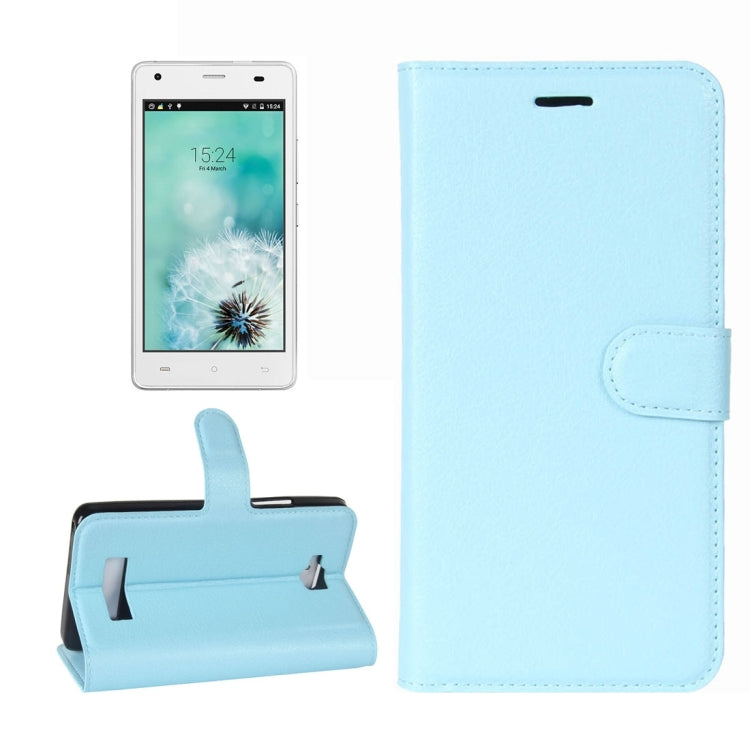 For Cubot Echo Litchi Texture Horizontal Flip Leather Case with Holder & Card Slots & Wallet
