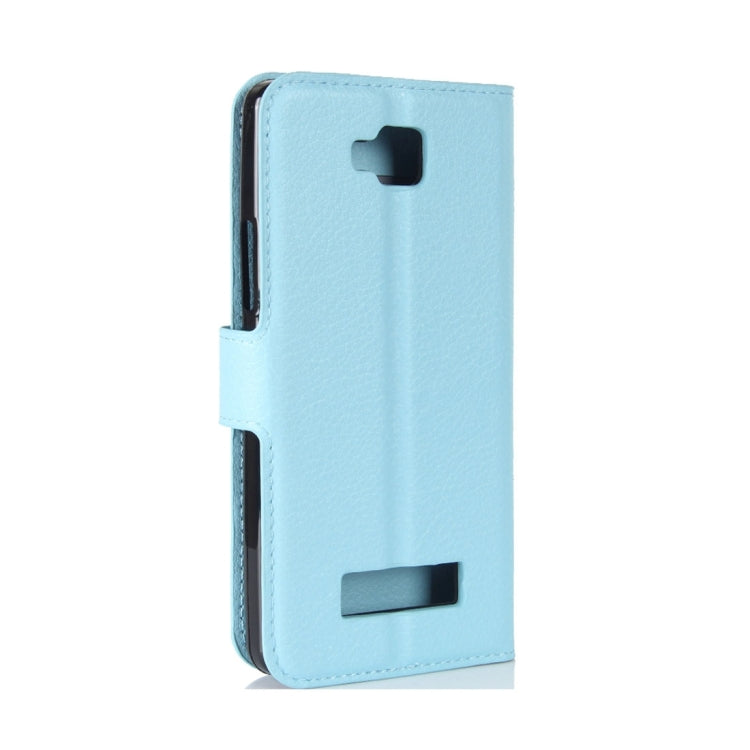 For Cubot Echo Litchi Texture Horizontal Flip Leather Case with Holder & Card Slots & Wallet