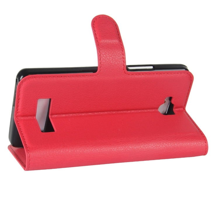 For Cubot Echo Litchi Texture Horizontal Flip Leather Case with Holder & Card Slots & Wallet