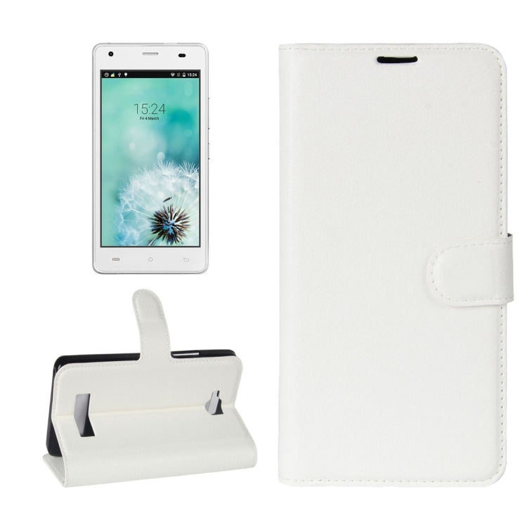 For Cubot Echo Litchi Texture Horizontal Flip Leather Case with Holder & Card Slots & Wallet