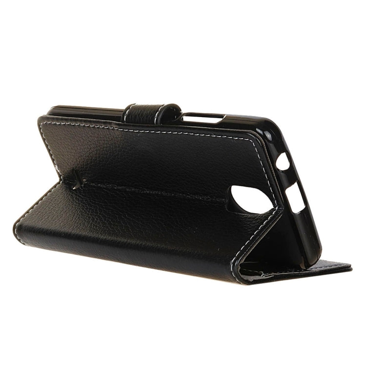 For Wiko Kenny Litchi Texture Horizontal Flip Leather Case with Holder & Card Slots & Wallet & Photo Frame