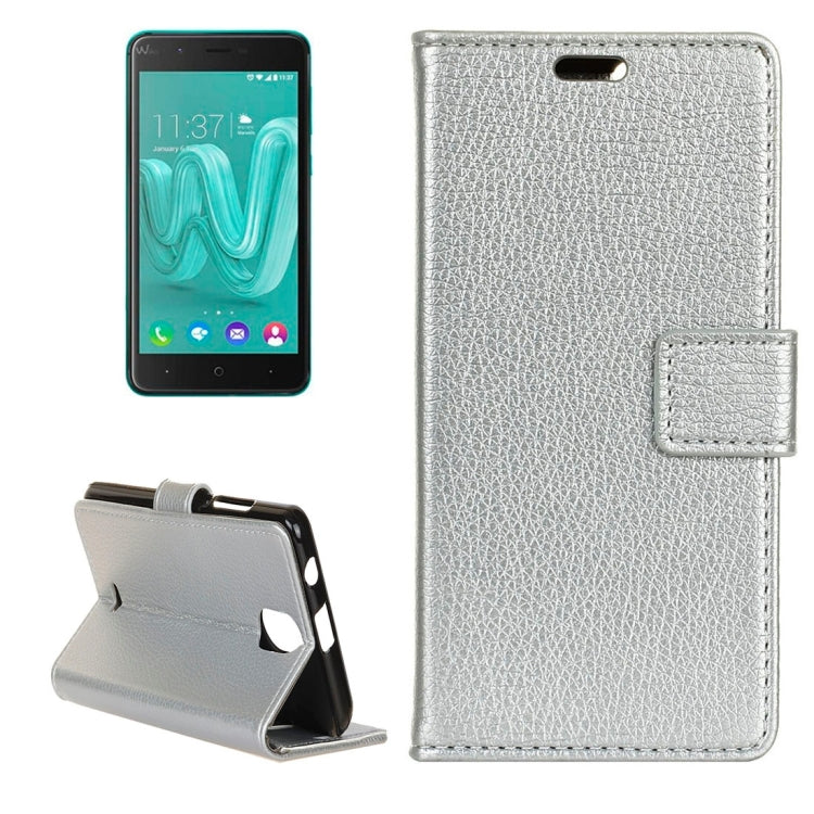 For Wiko Kenny Litchi Texture Horizontal Flip Leather Case with Holder & Card Slots & Wallet & Photo Frame