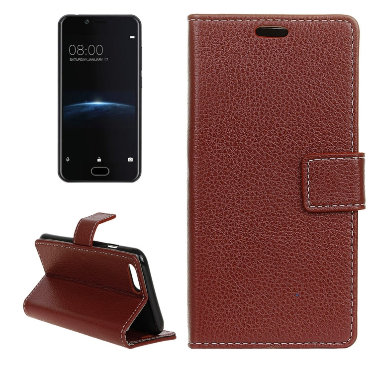 For Doogee Shoot 2 Litchi Texture Horizontal Flip Leather Case with Holder & Card Slots & Wallet & Photo Frame