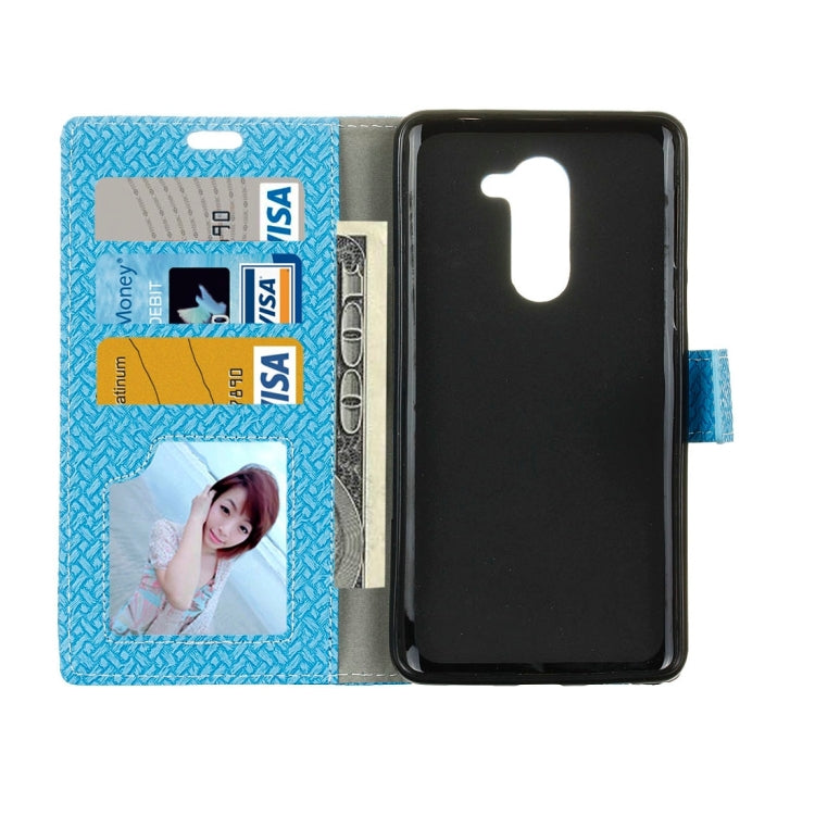 For Wileyfox Swift 2 Knit Texture Horizontal Flip Leather Case with Holder & Card Slots & Wallet & Photo Frame