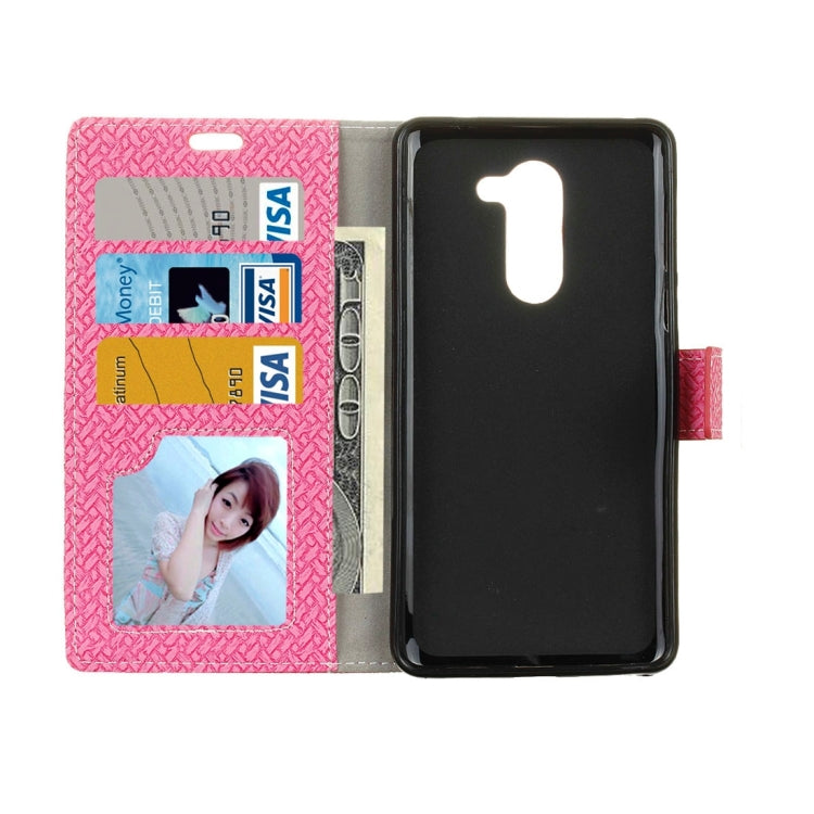 For Wileyfox Swift 2 Knit Texture Horizontal Flip Leather Case with Holder & Card Slots & Wallet & Photo Frame