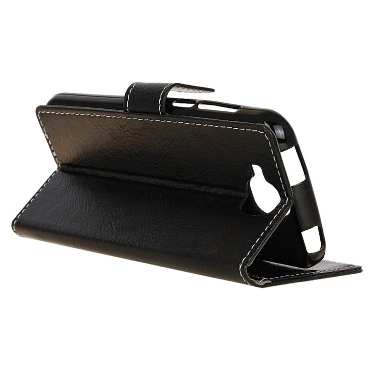 For Doogee X9 Mini Retro Crazy Horse Texture Horizontal Flip Leather Case with Holder & Card Slots & Wallet & Photo Frame