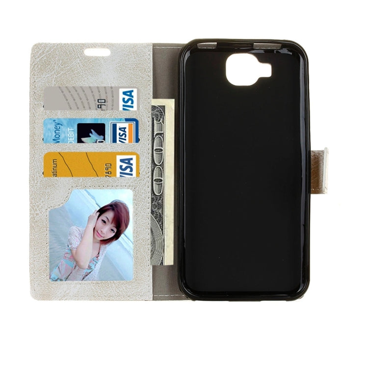 For Doogee X9 Mini Retro Crazy Horse Texture Horizontal Flip Leather Case with Holder & Card Slots & Wallet & Photo Frame