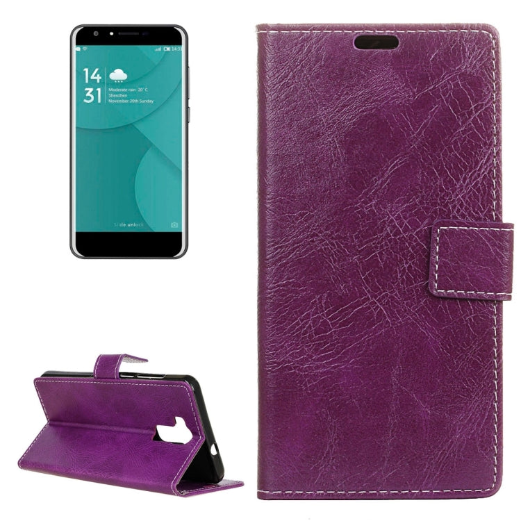For Doogee Y6 Retro Crazy Horse Texture Horizontal Flip Leather Case with Holder & Card Slots & Wallet & Photo Frame