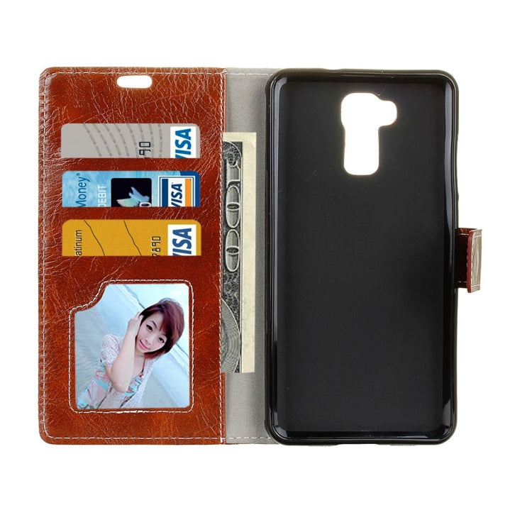 For Doogee Y6 Retro Crazy Horse Texture Horizontal Flip Leather Case with Holder & Card Slots & Wallet & Photo Frame